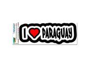 I Love Heart Paraguay MAG NEATO S™ Automotive Car Refrigerator Locker Vinyl Magnet