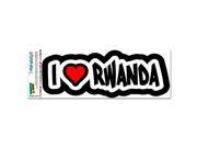 I Love Heart Rwanda MAG NEATO S™ Automotive Car Refrigerator Locker Vinyl Magnet