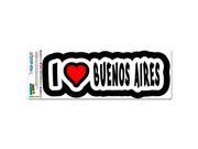 I Love Heart Buenos Aires Argentina MAG NEATO S™ Automotive Car Refrigerator Locker Vinyl Magnet