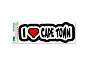 I Love Heart Cape Town South Africa MAG NEATO S™ Automotive Car Refrigerator Locker Vinyl Magnet