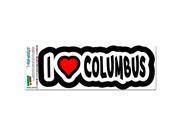 I Love Heart Columbus Ohio MAG NEATO S™ Automotive Car Refrigerator Locker Vinyl Magnet