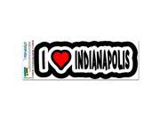 I Love Heart Indianapolis Indiana MAG NEATO S™ Automotive Car Refrigerator Locker Vinyl Magnet