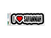 I Love Heart Savannah Georgia MAG NEATO S™ Automotive Car Refrigerator Locker Vinyl Magnet