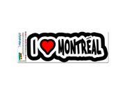 I Love Heart Montreal Canada Quebec MAG NEATO S™ Automotive Car Refrigerator Locker Vinyl Magnet