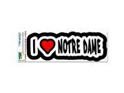 I Love Heart Notre Dame Paris France MAG NEATO S™ Automotive Car Refrigerator Locker Vinyl Magnet