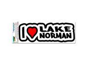 I Love Heart Lake Norman North Carolina MAG NEATO S™ Automotive Car Refrigerator Locker Vinyl Magnet