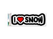 I Love Heart Snow Winter Skiing Snowboard MAG NEATO S™ Automotive Car Refrigerator Locker Vinyl Magnet