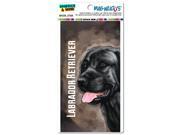 Black Labrador Retriever Brown Dog Pet MAG NEATO S™ Automotive Car Refrigerator Locker Vinyl Magnet