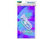 Euphonium Musical Instrument Music Brass Band Blue and Purple MAG NEATO S™ Automotive Car Refrigerator Locker Vinyl Magnet