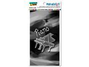 Grand Piano Musical Instrument Music Percussion Band Black and White MAG NEATO S™ Automotive Car Refrigerator Locker Vinyl Magnet