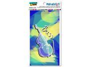 String Bass Upright Bass Musical Instrument Music Strings Band Orchestra Blue MAG NEATO S™ Automotive Car Refrigerator Locker Vinyl Magnet