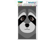 Raccoon Cute Full Face MAG NEATO S™ Automotive Car Refrigerator Locker Vinyl Magnet