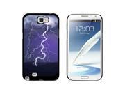 Lightning Storm Thunder Sky Weather Snap On Hard Protective Case for Samsung Galaxy Note II 2 Black