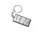 Music Musical Notes Score Composition Keychain Key Chain Ring