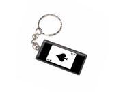 Playing Cards Ace of Spades Poker Keychain Key Chain Ring
