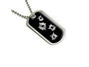 Bullet Holes Military Dog Tag Keychain