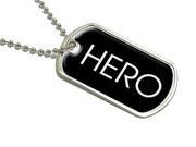 Hero Military Dog Tag Luggage Keychain