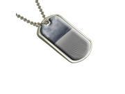 White Sands National Monument NM Dunes Military Dog Tag Keychain
