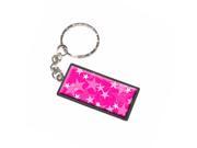 Stars Hot Pink Keychain Key Chain Ring