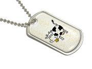 Cow - Military Dog Tag Luggage Keychain Cow - Military Dog Tag Luggage Keychain