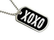 XOXO Military Dog Tag Keychain