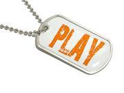 Play Military Dog Tag Keychain