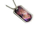 Orion Nebula Galaxy Universe Space Military Dog Tag Keychain