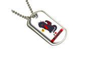 Dragon Baby I Love Heart Dragons Red Military Dog Tag Keychain