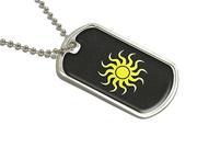 Sun Military Dog Tag Luggage Keychain