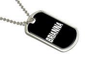 Brianna Name Military Dog Tag Luggage Keychain