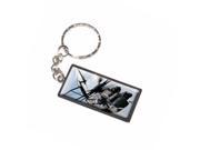 Army Military Helicopter Keychain Key Chain Ring