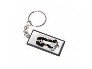Cavalier King Charles Tri Color Dog Keychain Key Chain Ring