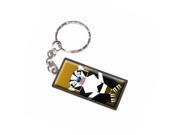 Geometric Badger Black and White Honey Keychain Key Chain Ring