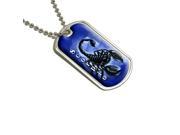Scorpio Scorpion Zodiac Astrological Sign Astrology Military Dog Tag Keychain