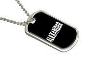 Alexander Name Military Dog Tag Luggage Keychain
