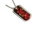 Bunch of Strawberries Military Dog Tag Keychain