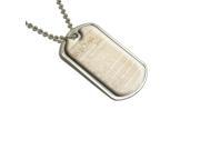 Constitution of the United States Military Dog Tag Keychain