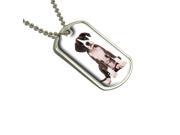 Puppy Dog Boxer Military Dog Tag Keychain