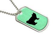 American Bobtail Cat Military Dog Tag Luggage Keychain
