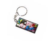 Stuffed Plush Animals Teddy Bear Toys Keychain Key Chain Ring