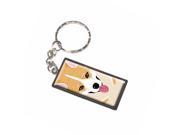 Pembroke Welsh Corgi Yellow Dog Pet Full Face Keychain Key Chain Ring