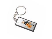 Cello Player Neutral Colors Sheet Music Keychain Key Chain Ring