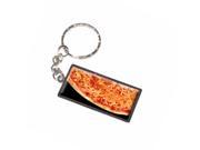 Pizza Pie New York Style Cheese Keychain Key Chain Ring