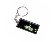 Zombie Girl On Black Undead Keychain Key Chain Ring