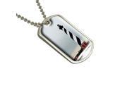 Cape Hatteras Light House NC Military Dog Tag Keychain