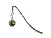 Red eyed Tree Frog Green Metal Bookmark Page Marker with Charm