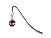 Ninja Face Head Metal Bookmark Page Marker with Charm