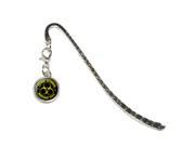 Zombie Outbreak Response Team Yellow Metal Bookmark Page Marker with Charm