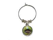 Golf Ball and Hole Golfing Wine Glass Charm Drink Stem Marker Ring
