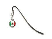 Mexico Mexican Flag Metal Bookmark Page Marker with Charm